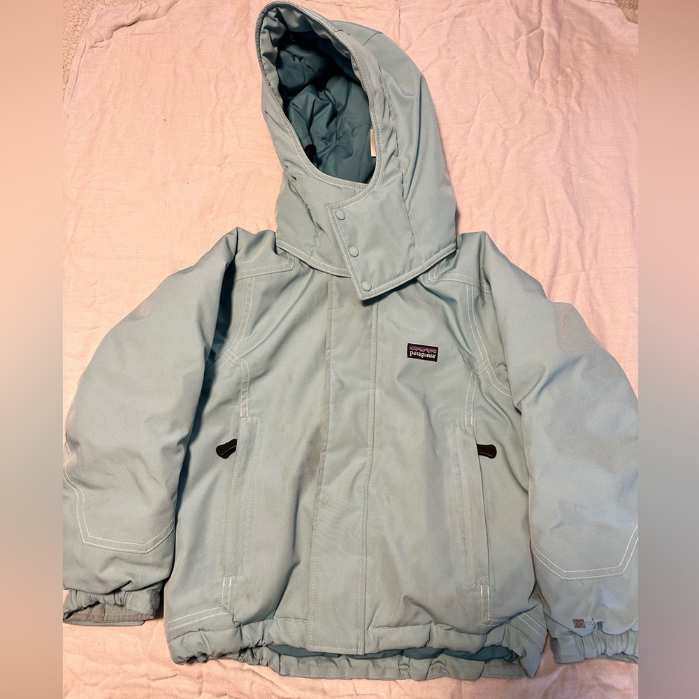 Patagonia Kids Light Teal Ski Jacket